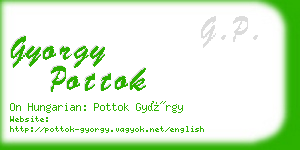 gyorgy pottok business card